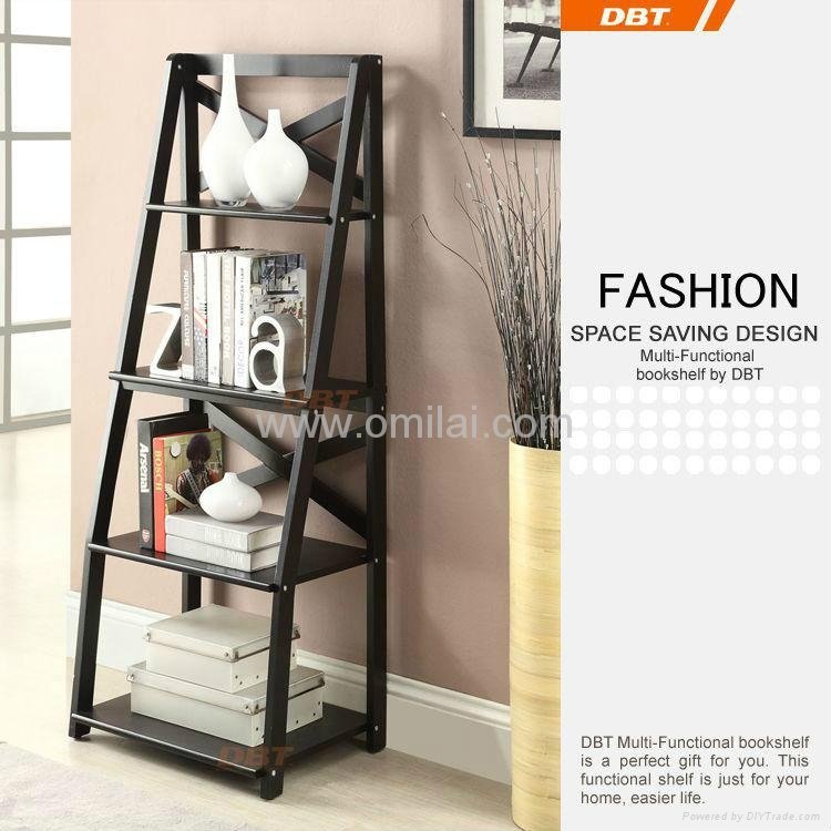 Hot Sell 4 Ladders Book Shelf With New Design For Home And Office