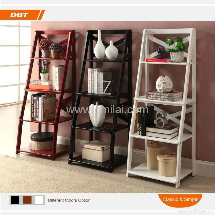 Hot Sell 4 Ladders Book Shelf With New Design For Home And Office 2