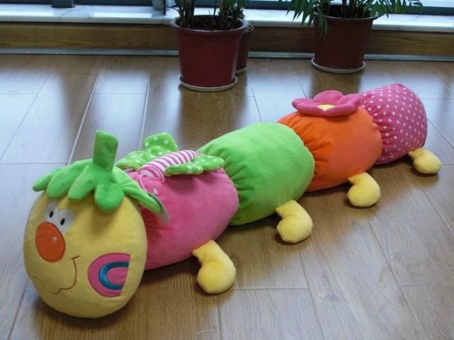35‘’ baby toys plush caterpillar with rattle