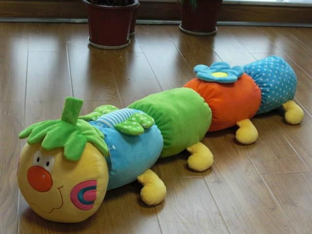 35‘’ baby toys plush caterpillar with rattle 2