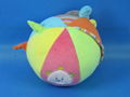 12'' Plush colored foot ball 