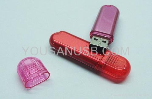 Transparent mini usb flash drive
