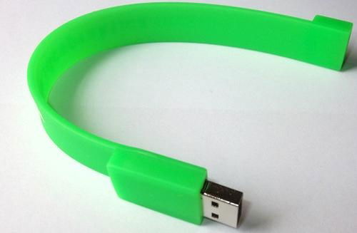 Silicon Bracelet usb flash drive with relief logo 2