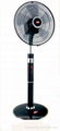 16" "8"oscillation stand fan with LED