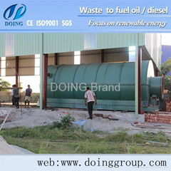 DOING Plastic Recycling Waste to Oil Machine 17,008BTU/Ib