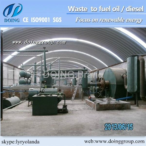 Good project waste tire pyrolysis plant in Henan Province China