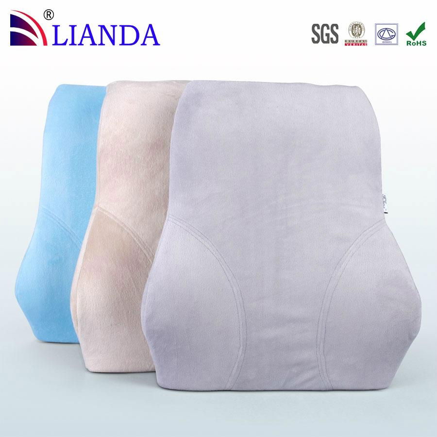 Lumbar Cushion Support Pillow with Velour Cover