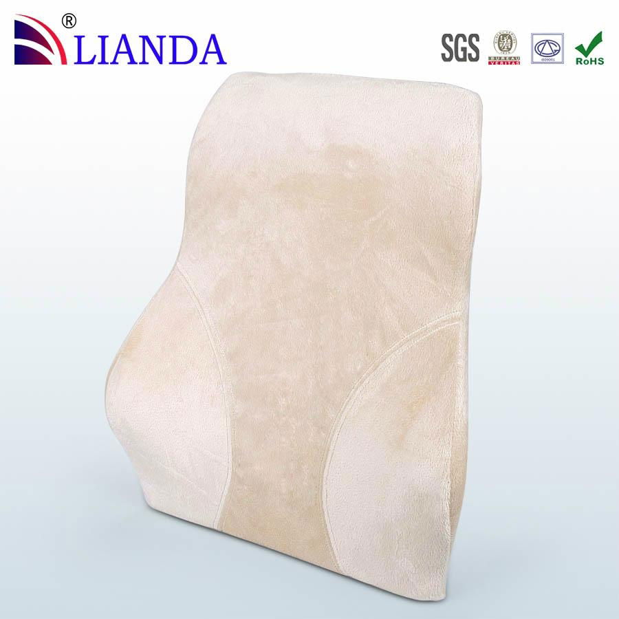 Lumbar Cushion Support Pillow with Velour Cover 2