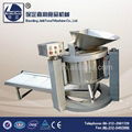 Induatrial fried foods bottom discharge deoiling machine