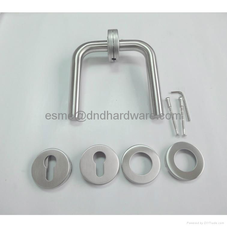 Fire rated /EN 1906 standard hollow/tube lever door handle 