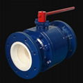 Ceramic Full Lined Trunnion Mounted Ball Valve 1