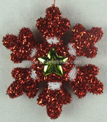 Snowflake Christmas tree ornament