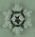 Snowflake Christmas tree ornament 2