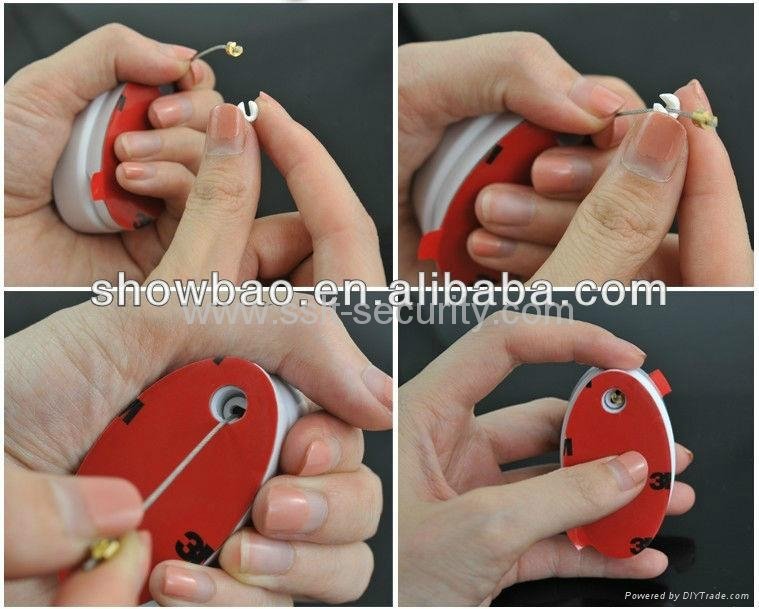 Small but Useful Security Display Pull Box Cable Recoiler Retractor Tether 3