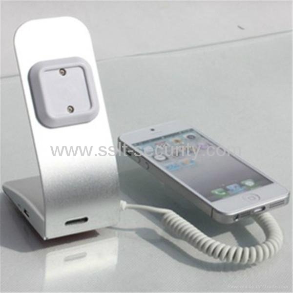 Alarm & Charging Cell Mobile Phone Display Stand Holder Bracket Mount with Aalrm 3