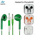 Earphone for iPhone5/5S/5C/4/4S