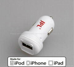 MFI / CE / FCC 5V 2.4A USB Car Charger