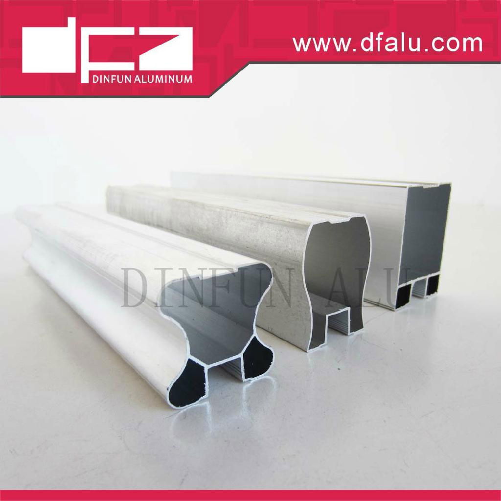 ultrathin thickness wardrobe sliding door system aluminum profile made in China 