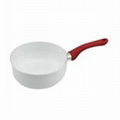 aluminum ceramic sauce pan with glass lid  3