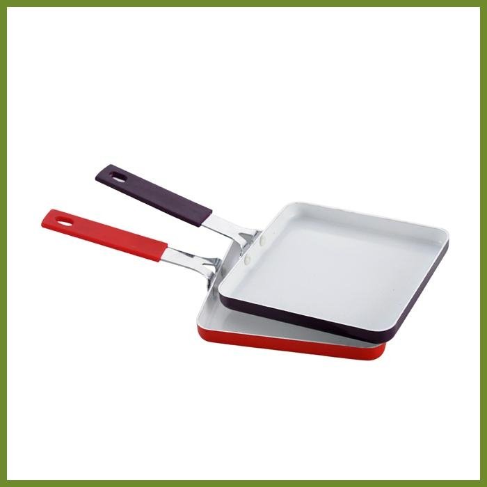 colorful mini ceramic or nonstick coating square pan