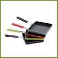 colorful mini ceramic or nonstick coating square pan 2