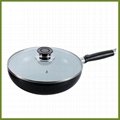 aluminum 28/30cm ceramic coating wok 1