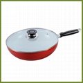 aluminum 28/30cm ceramic coating wok 2