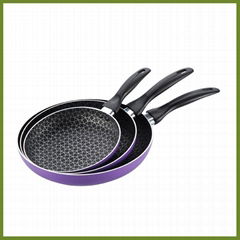 aluminum silk print nonstick fry pans