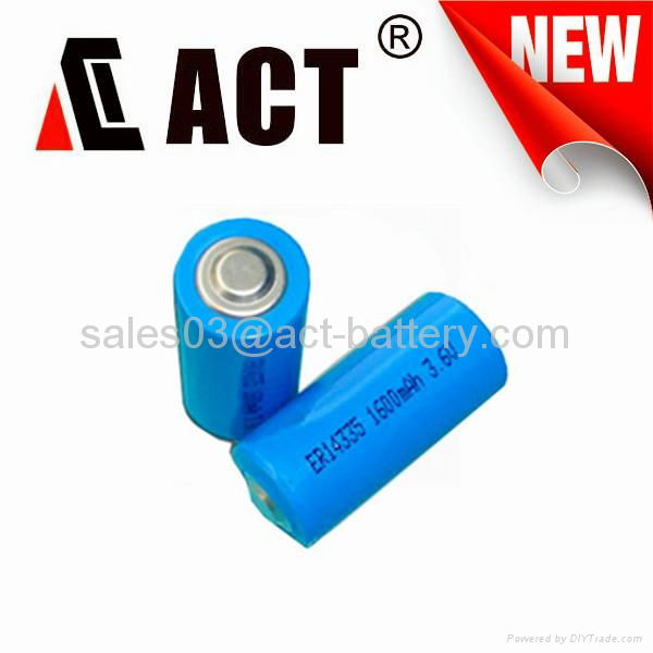 ER14335 2/3 AA Size 1650mAh Lithium Battery 3