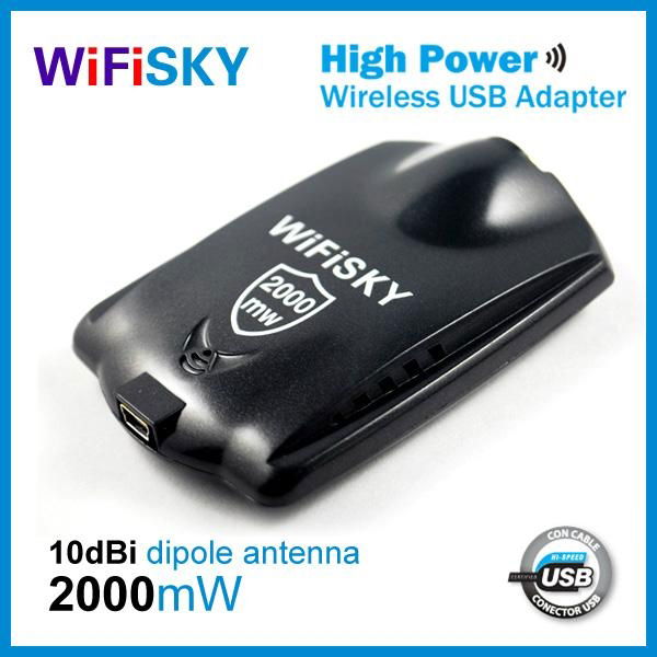 wifisky2000 usb wlan adapter,8187l chipset,54Mbps,10dBi antenna,Crack CD 2