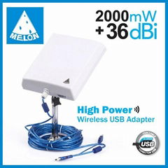 MELON N4000 outdoor high power and long range wireless adapter Ralink 3070