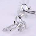 2014 new design sterling silver gold plating studs earring