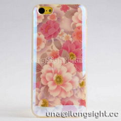 Colorful Floral Discolor TPU Case For iPhone 5 5s