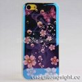 Colorful Floral Discolor TPU Case For iPhone 5 5s 3