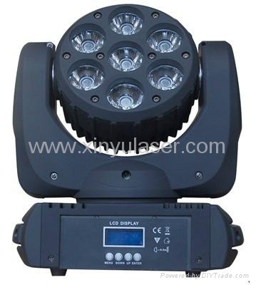 7PCS*10W RGBW Cree LED Moving Head Beam Light