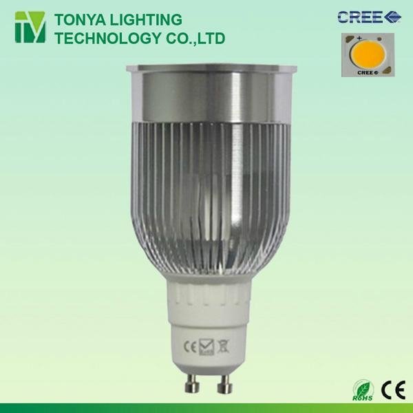 9w GU10 CREE COB led spotlight dimmable available
