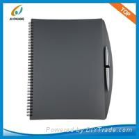 PP cover spiral notebook with ball-pen