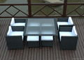 Contemporary All Weather 8 Seate rRattan Cube Set 1