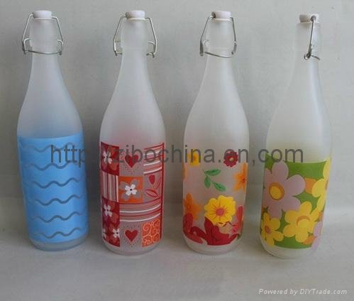 Glass water/juice bottle with stopper 4
