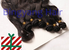 Brazilian Virgin Hair products Body wave 6 pcs 16"16"18"18"20"20" + Top clousure