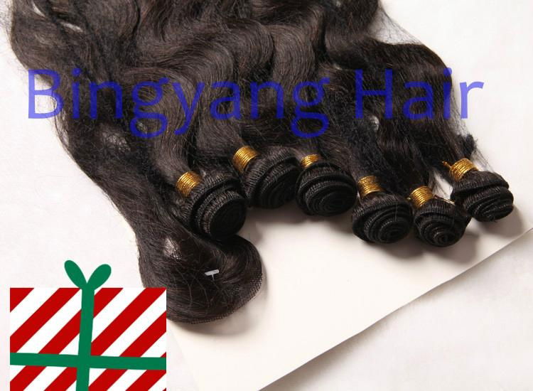 Brazilian Virgin Hair products Body wave 6 pcs 16"16"18"18"20"20" + Top clousure