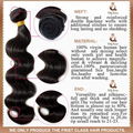 Brazilian virgin human hair body wave 5