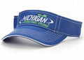 Embroidery Cotton sun visor golf cap