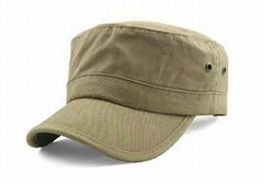 High quality flat top Military army cap