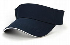 Promotional custom cotton sandwich sun visor caps