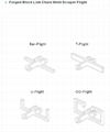 Forged Block Link Chain Weld Scrper Flight 1