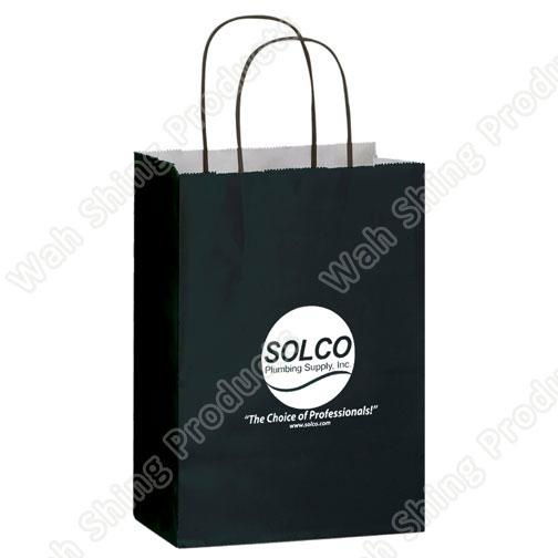 Elegant art paper paper bag with nice printing