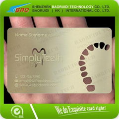 special polishing metal business cards