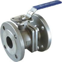 2PC Flanged Ball Valve With Direct Mounting Pad