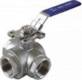 Three-way Ball Valve With Direct